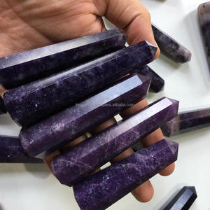 Lepidolite Naturelle Géante Sculptée de Qualité Supérieure Style Feng Shui Pierre Énergétique de Guérison Reiki Décoration d'Intérieur Faite à la Main - Product Image 4