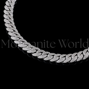 Proveedor Indio de Cadena Cubana de Plata 925 con Moissanita, Joyería de Lujo Estilo Hip Hop para Hombre, Disponible a un Precio Razonable - Product Image 5