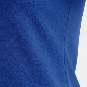 Camiseta de algodón de manga corta con cuello redondo azul liso para mujer, ajuste regular, tejido transpirable, estilo casual - Product Image 5