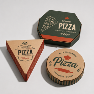 Caja de Pizza para Llevar de Cartón Corrugado Plegable, Biodegradable y Ecológica, con Logotipo Personalizado y Tamaño a Medida, a Bajo Precio - Product Image 2