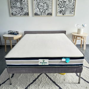 Colchón de muelles de bolsillo híbrido de diseño tradicional, funda de tela de punto plegable comprimida al vacío de firmeza media para dormitorio - Product Image 2