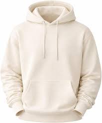 Sudadera con Capucha para Hombre STELLAR Blanca, Forrada de Felpa, Tejida, Corte Regular, 100% Algodón, Ecológica, Transpirable, Ropa de Invierno - Product Image 2
