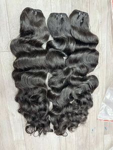 Extensions de cheveux humains bouclés naturels, doux et volumineux, pour tissage - Product Image 4