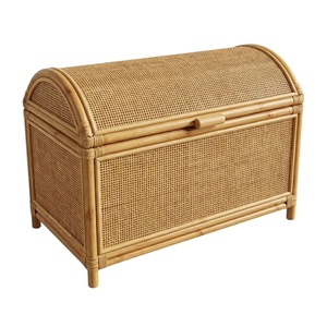 Kids Rattan Toy Chest Kids Furniture Nursery Room Large Woven Wicker Storage Trunk Factory Price High Quality Wholesale Sale - Product Image 2