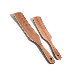 Ustensiles de cuisine en bois naturel de qualité supérieure, spatules et cuillères à retourner pour la préparation des aliments, vente en gros - Product Image 1