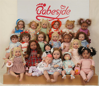 Poupées réalistes Babeside Mia de 17 pouces, pas chères, avec squelette posable, corps souple, nouveau-né
