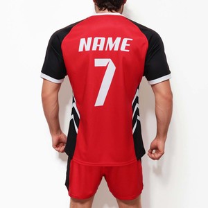 Maillot de rugby vintage personnalisé pour équipe, respirant, en polyester, imprimé par sublimation, à manches courtes, pour adultes, avec motif sur le devant - Product Image 2