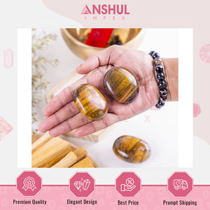ผู้จัดจำหน่ายขายส่ง หินตาเสือธรรมชาติขัดเงาขนาด 2.5 นิ้ว รูปทรงวงรี สำหรับบำบัดรักษา ยี่ห้อ Anshul Impex - Product Image 4