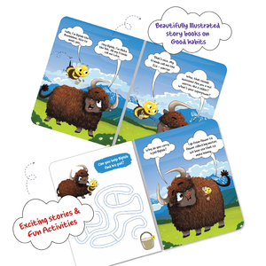 Serie para Niños Pequeños de Biplob: Libro 6 sobre Buenos Hábitos, Luka el Yak, Libro de Cartón con Diseño Atractivo y Libro de Rompecabezas con Audio - Product Image 1