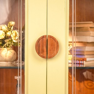 Poignée de meuble en bois moderne et durable, forme ronde, design traditionnel, bouton de meuble durable pour armoire, décoration intérieure - Product Image 5