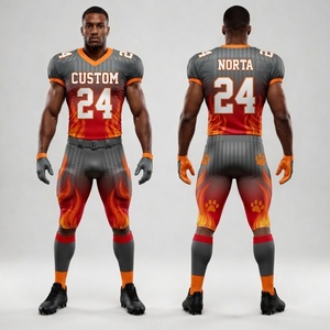 Uniforme de football américain personnalisé de qualité supérieure avec des designs d'équipe en couleur intégrale - Product Image 4