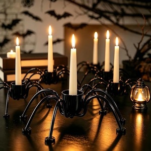 Juego de 3 Portavelas de Araña para Halloween, Hechos a Mano, de Hierro Resistente, para Decoración de Mesa y Fiestas - Product Image 6