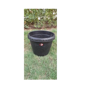 Pot à fleurs V Blossom de 12 pouces, semi-rond, en plastique écologique, décoratif, pour l'intérieur et l'extérieur, pour la maison, le jardin, le balcon, la terrasse - Product Image 4