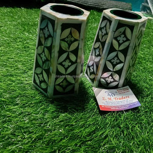 เตาเผาบาคูร์มุกแท้ทำมือสไตล์โมเดิร์น ที่วางธูปแบบอาหรับสุดหรู ของตกแต่งระดับพรีเมียมสำหรับเทศกาลรอมฎอนและอีด - Product Image 1