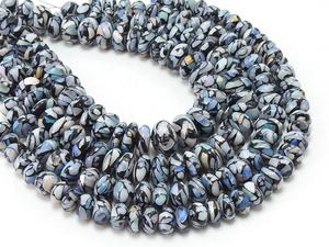 Perles rondes en opale australienne, multi-feux, lisses et polies, 8 pouces, pierre stabilisée, PMEGEMSBEADS, certifiées par un tiers - Product Image 2