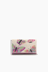 Pochette brodée artisanale de luxe, style tendance, scintillante, légère et portable - Product Image 4