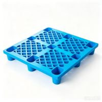 Palette en plastique légère et empilable ZNPP020 HDPE à 4 entrées pour la manutention, le stockage et le transport de marchandises industrielles