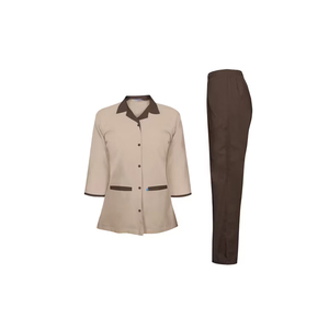 OEM Wholesale Unisex Cotton <b>Hotel</b> Staff <b>Uniforms</b> Custom Gsm Shirts Logo Pattern Cut <b>Manager</b> Chef Styles Breathable Long Sleeve - Product Image 4