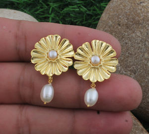 Pendientes de Perlas Naturales, Plata de Ley 925, Plateados, Elegantes, Regalo de Boda para Mujer, para Fiestas - Product Image 5