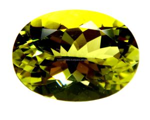 เลมอนควอทซ์6*4มม. เครื่องประดับเงินและทองทรงรีจากธรรมชาติทำอัญมณีหลวม - Product Image 6