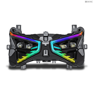 Ensemble de phares LED RGB personnalisés XMAX, éclairage de performance à changement de couleur DRL, pièces d'éclairage, garantie de 12 mois, AJ Light Design - Product Image 1