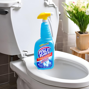 Limpiador de inodoros líquido no tóxico de limpieza profunda con aroma suave a Rosa de larga duración para una eliminación segura de manchas en el baño - Product Image 1