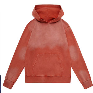 Sudaderas con Capucha Personalizadas con Logotipo, Lavado Ácido, Efecto Desgastado por el Sol, 100% Algodón para Hombre - Product Image 1
