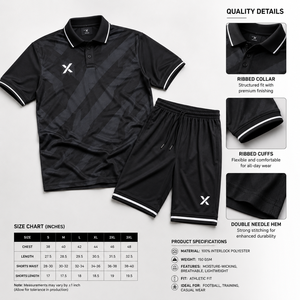 Tenues de football X Men, ensemble polo à manches courtes avec short et chaussettes, toutes saisons, polyester à séchage rapide, vêtements de sport OEM/ODM - Product Image 6