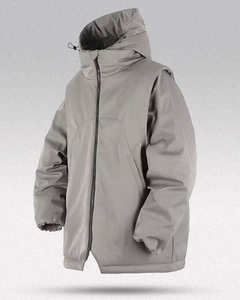 Custom Waterproof Techwear <b>Jacket</b> Men's Cyberpunk Streetwear Tactical Windbreaker Functional Outdoor Hooded Winter Parka Coat - Product Image 2