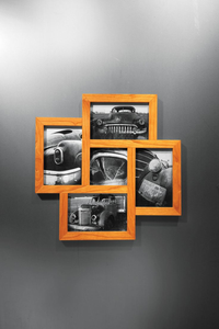 Cadre photo en bois personnalisable avec logo, couleur bois, cadre photo flottant - Product Image 6