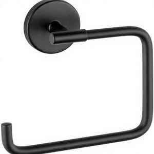 Deco Style Premium Waterproof Matte Black <b>Towel</b> Bar <b>Wall</b> <b>Mounted</b> Square Stainless Steel Bath <b>Rail</b> Classic Hand <b>Towel</b> Holder - Product Image 1