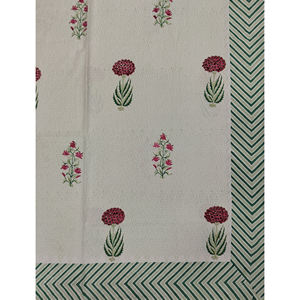 Sábana Plana Doble de Algodón 200 Hilos con Estampado Butti Blanco Multicolor, Transpirable, para Uso Doméstico, Hotelero y en Villas de Lujo - Product Image 2