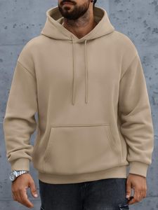 Sudadera con Capucha Personalizada para Hombre, Sudadera Lisa con Capucha, Sudadera de Forro Polar Grueso, Bolsillo Tipo Canguro, 100% Mezcla de Algodón, Corte Holgado - Product Image 2