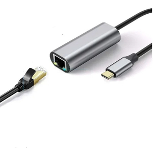 อะแดปเตอร์อลูมิเนียม USB C เป็นอีเธอร์เน็ต 2.5Gbps Type-C เป็น RJ45 LAN ตัวแปลงเครือข่ายสำหรับแล็ปท็อปแมคบุค - Product Image 6