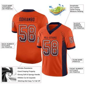 Maillot de football personnalisé par sublimation, style décontracté OEM, 100 % polyester polaire, nom et numéro de l'équipe imprimés - Product Image 4