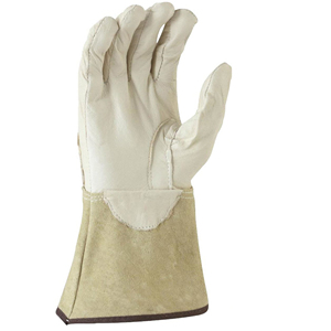 Wholesale Safety Tig Welder Welding Gloves Heat <b>Fire</b> Resistant Goat Grain & Cowhide Split Leather Tig Welding Gloves - Product Image 3