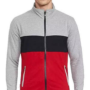 Men's Color Blocking Plus Size 2 1 Design Tracksuit Full Zip Hooded Collar Top Side Pockets Regular Fit Winter Casual Wear Gray - Product Image 3
