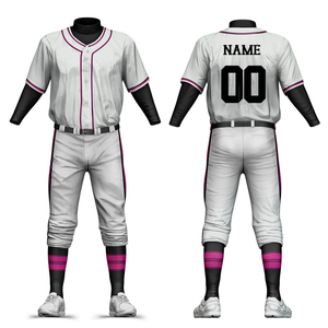 Custom Printed Jersey Pants for School & Club Teams Premium Baseball Jersey Uniform Lightweight Athletic Team Wear Baseball <b>Set</b> - Product Image 1