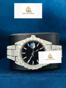 Montre de luxe en acier inoxydable, boîtier rond de 38 mm, quartz analogique, fermoir déployant, montre unisexe disponible au meilleur prix - Product Image 4