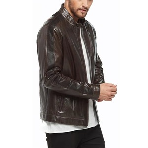 Chaqueta de cuero informal para hombre, ropa de moda para exteriores, hecha de cuero de alta calidad. - Product Image 6