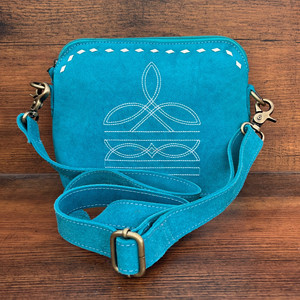 2024 nouvelle mode botte point Turquoise daim cuir sac à bandoulière pour femmes dames luxe Top qualité concepteur sacs à bandoulière - Product Image 2
