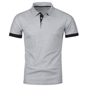 Camisetas Casuales Sólidas para Hombre al por Mayor, Transpirables, de Secado Rápido para Verano, Camisetas Polo de Tallas Grandes para Hombre - Product Image 1