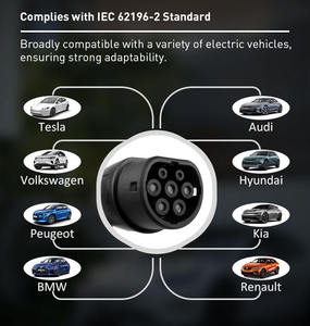 Nouveau câble de charge rapide pour véhicule électrique de type 2, hybride, 5 mètres, étanche IP67, 250V-480V, 3,5-22KW, cordon durable avec boîte - Product Image 6