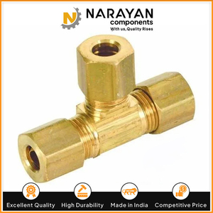 ข้อต่อไฮดรอลิกแบบที  ทองเหลืองเกรดหนัก สำหรับระบบไฮดรอลิกแรงดันสูง - Product Image 3