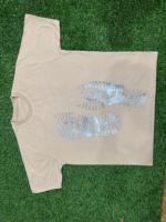 Kaos Pria Lengan Pendek Kasual Bordir Katun Murni Rajutan Tebal 260g Berkualitas Tinggi Trendi Solid Lembut dan Bernapas