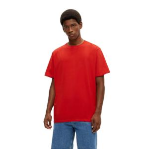 Vente en gros de t-shirts personnalisés pas chers, t-shirts pour hommes de haute qualité avec logo personnalisé, t-shirts rouges pour hommes grandes tailles, fabrication - Product Image 1