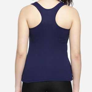 Camiseta sin Mangas Azul Marino para Mujer, Corte Ajustado, Estilo Básico Informal para Verano, Yoga, Gimnasio, Entrenamiento y Uso Diario 2026 - Product Image 4