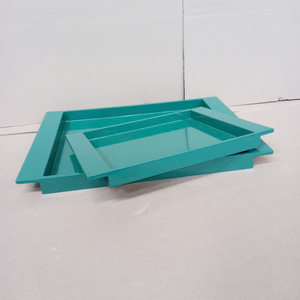 Handcrafted Vietnamese lacquer tray with a stylish rectangle shape offering custom OEM/ODM finishes tailored for wholesale price - Product Image 3