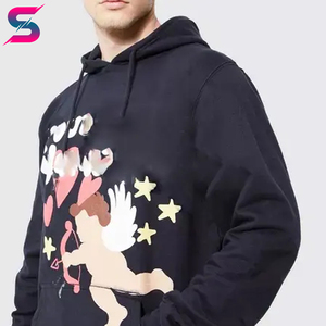 Men Wear With Cupid Print Full Length Good Selling With Drawstring Waist & Pocket <b>Machine</b> Washable Polyester Cotton Tracksuits - Product Image 2