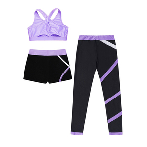Ensemble de vêtements de sport pour femmes modernes en trois pièces : leggings sans couture taille haute, soutien-gorge de sport et veste zippée intégrale avec étiquette privée OEM ODM - Product Image 1